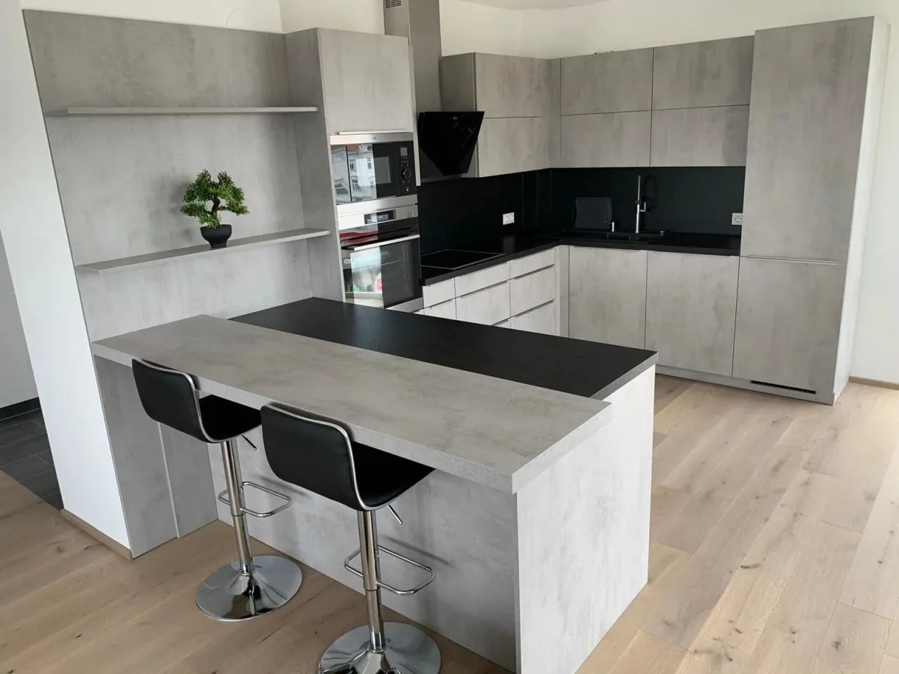 Modern, letisztult konyha